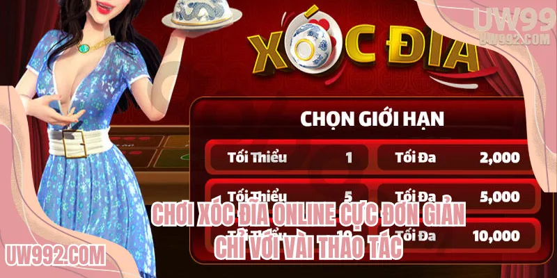 Chơi xóc đĩa online cực đơn giản chỉ với vài thao tác